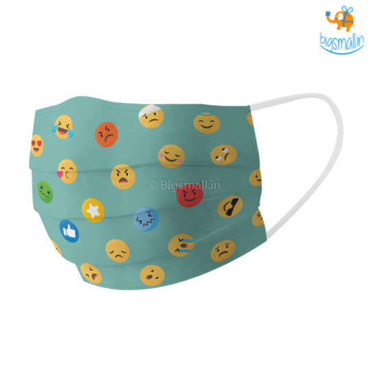 Emojis Cotton Mask With Filter