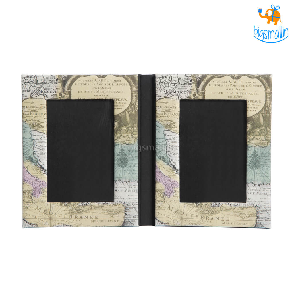 World Map Vintage Photo Frame