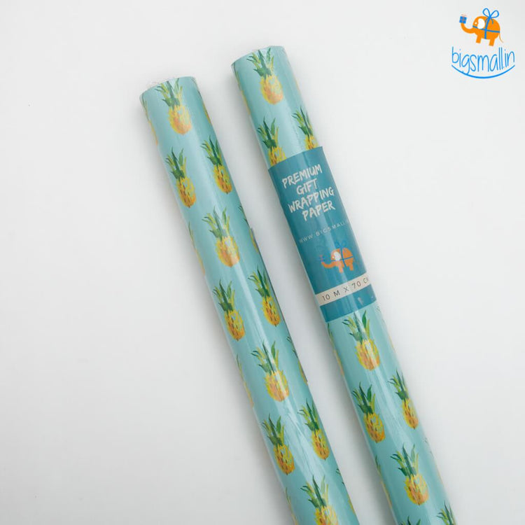 Pineapple Gift Wrapping Paper Roll - bigsmall.in