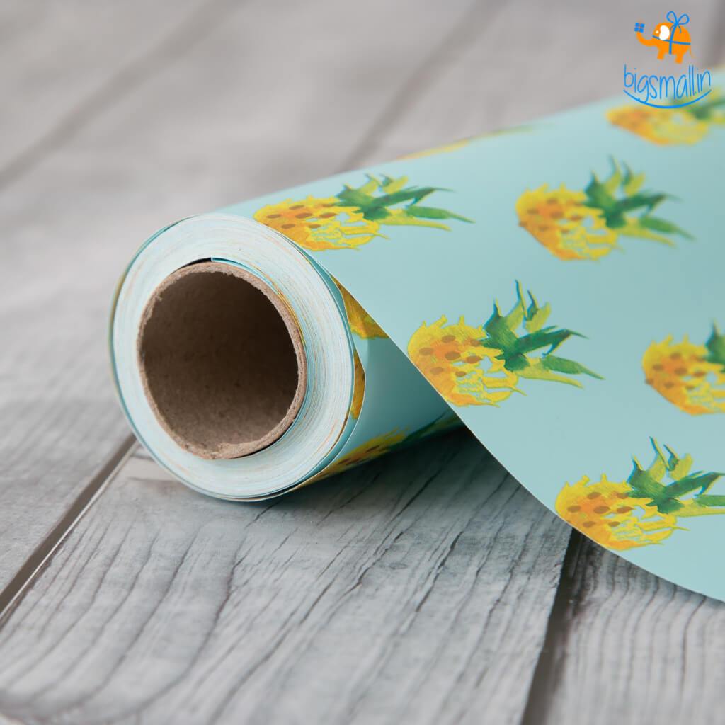 Pineapple Gift Wrapping Paper Roll - bigsmall.in