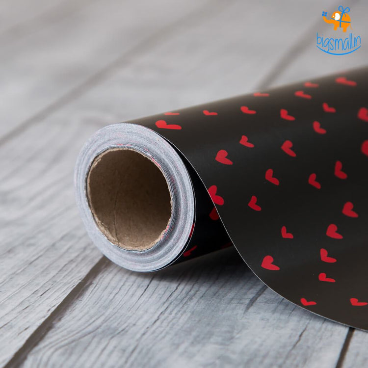 Mini Hearts Gift Wrapping Paper Roll - bigsmall.in