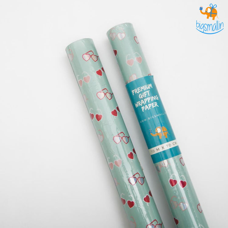 Hearty Sunglasses Gift Wrapping Paper Roll - bigsmall.in