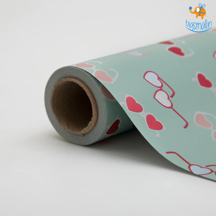 Hearty Sunglasses Gift Wrapping Paper Roll - bigsmall.in