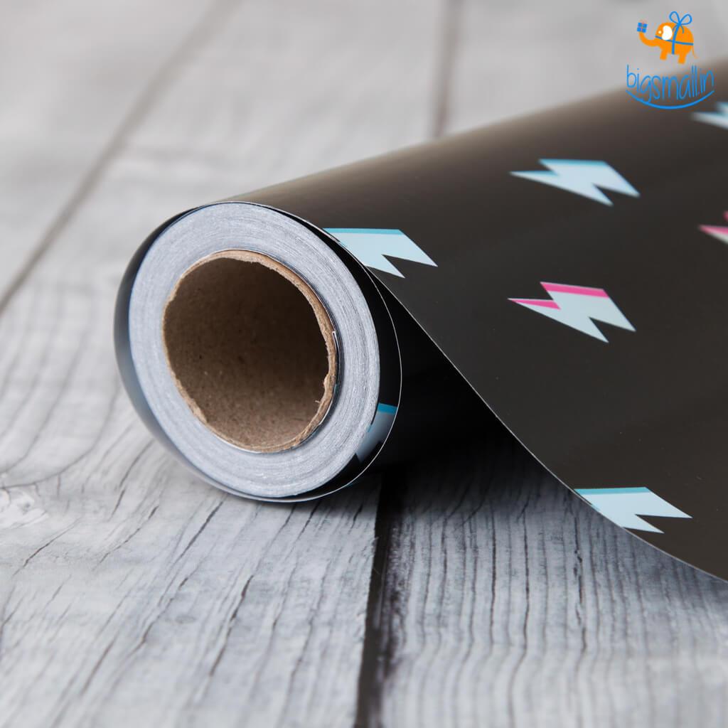 Lightning Flash Gift Wrapping Paper Roll - bigsmall.in