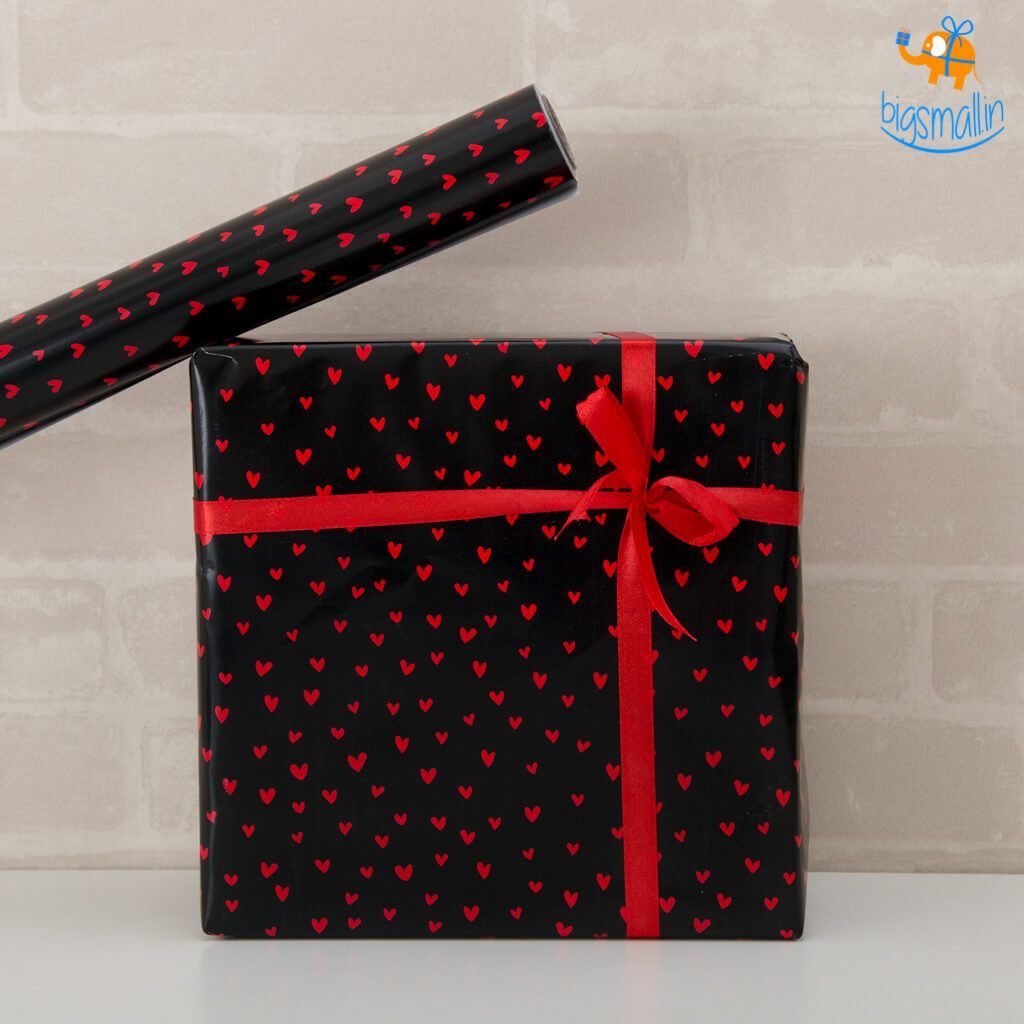 Mini Hearts Gift Wrapping Paper Roll - bigsmall.in