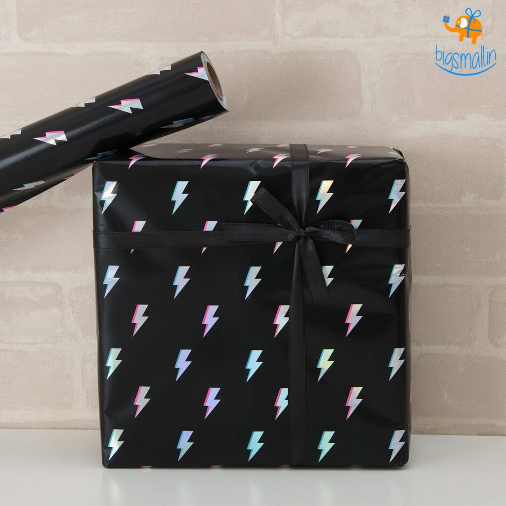 Lightning Flash Gift Wrapping Paper Roll - bigsmall.in