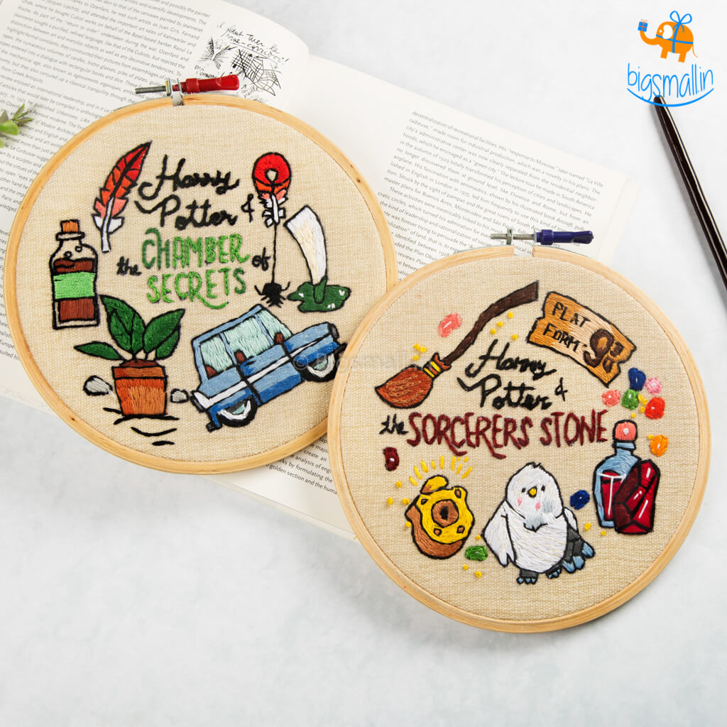 Harry Potter Embroidery Hoop Art