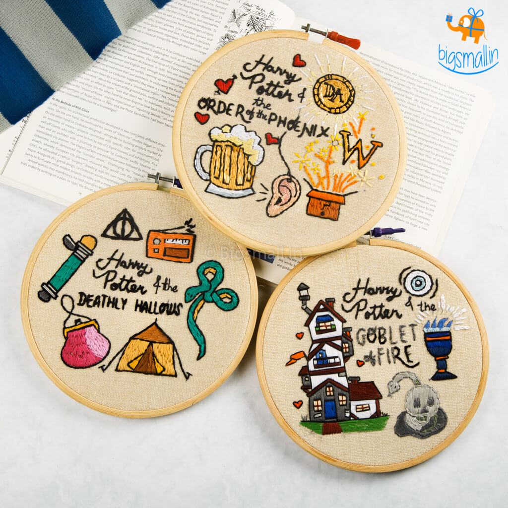 Harry Potter Embroidery Hoop Art