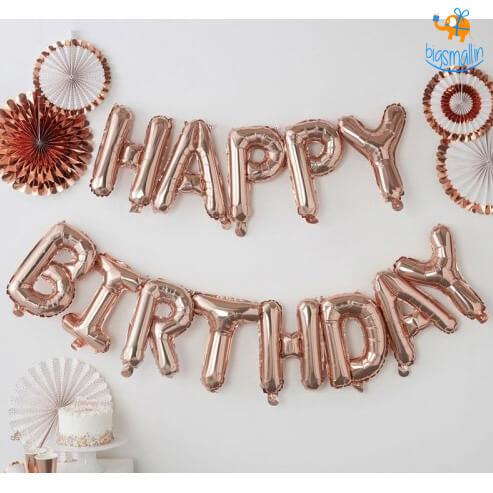 Happy Birthday Foil Balloons - bigsmall.in