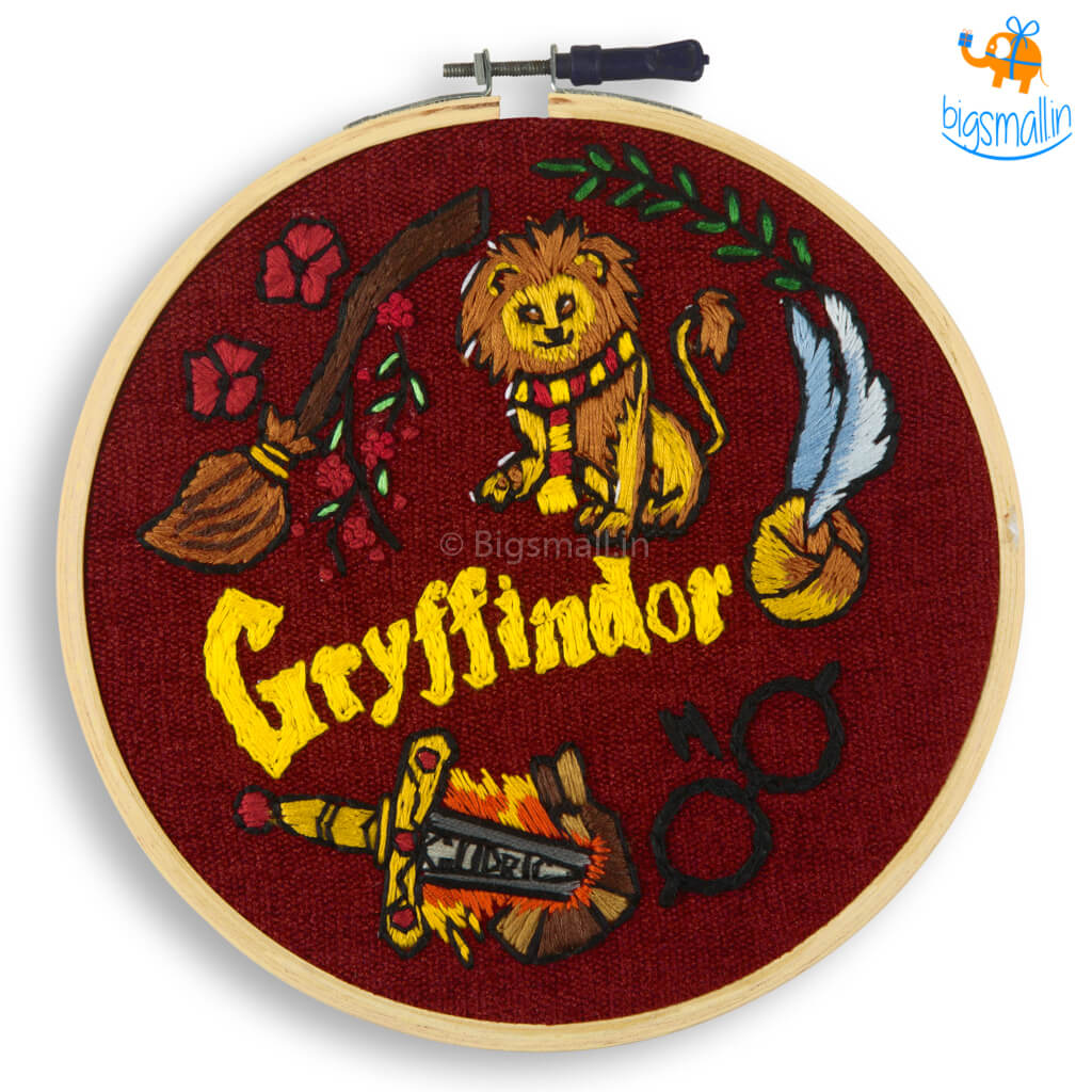 Gryffindor Embroidery Hoop Art - Harry Potter