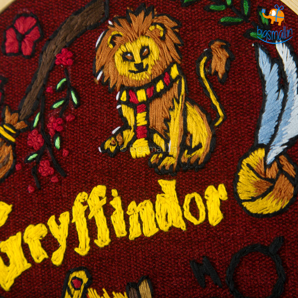 Gryffindor Embroidery Hoop Art - Harry Potter