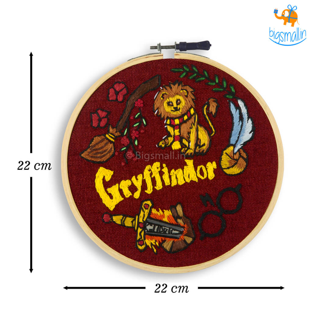 Gryffindor Embroidery Hoop Art - Harry Potter