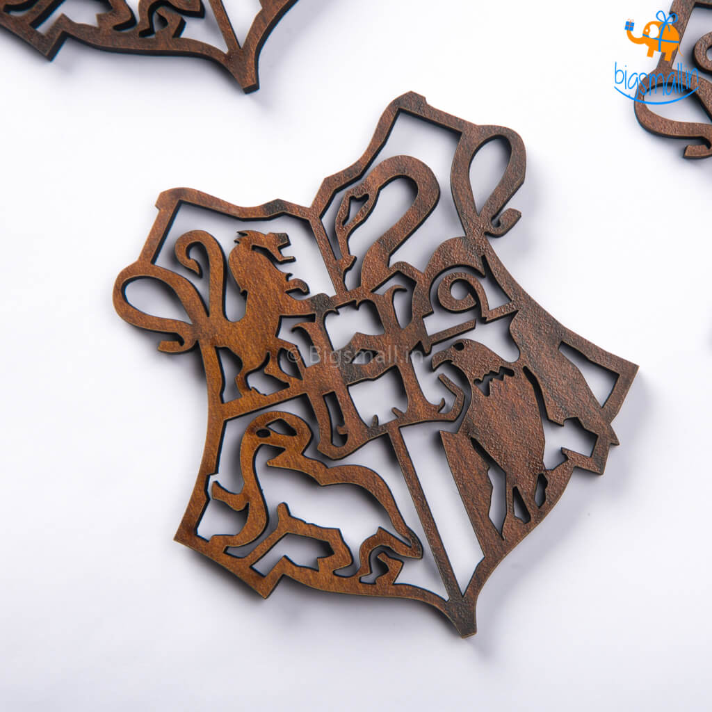 Harry Potter Laser Cut Wooden Coasters - Set of 4