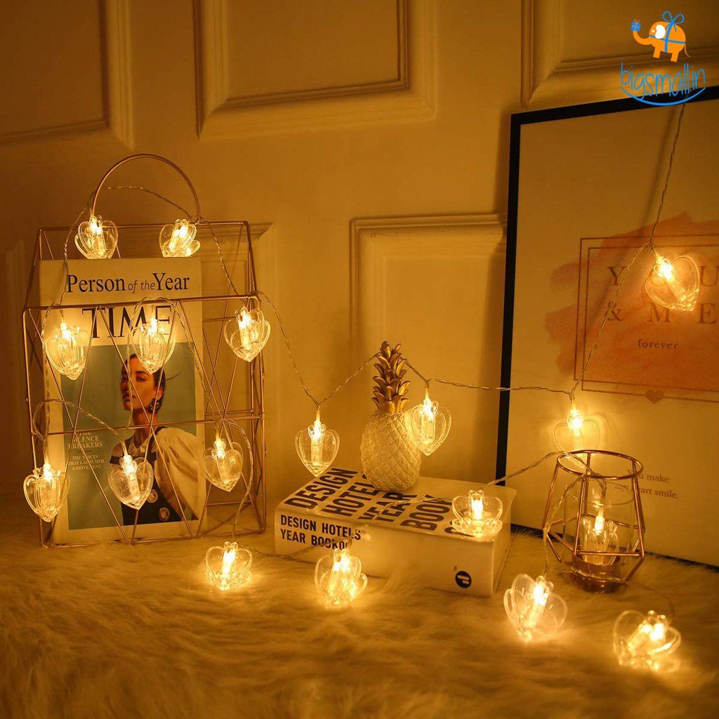 Heart Clip LED String Lights - bigsmall.in