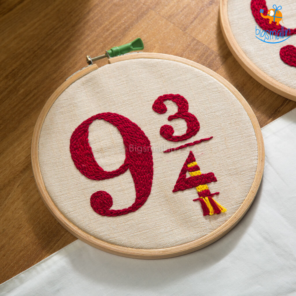 Harry Potter 9 3/4 Embroidery Hoop Art