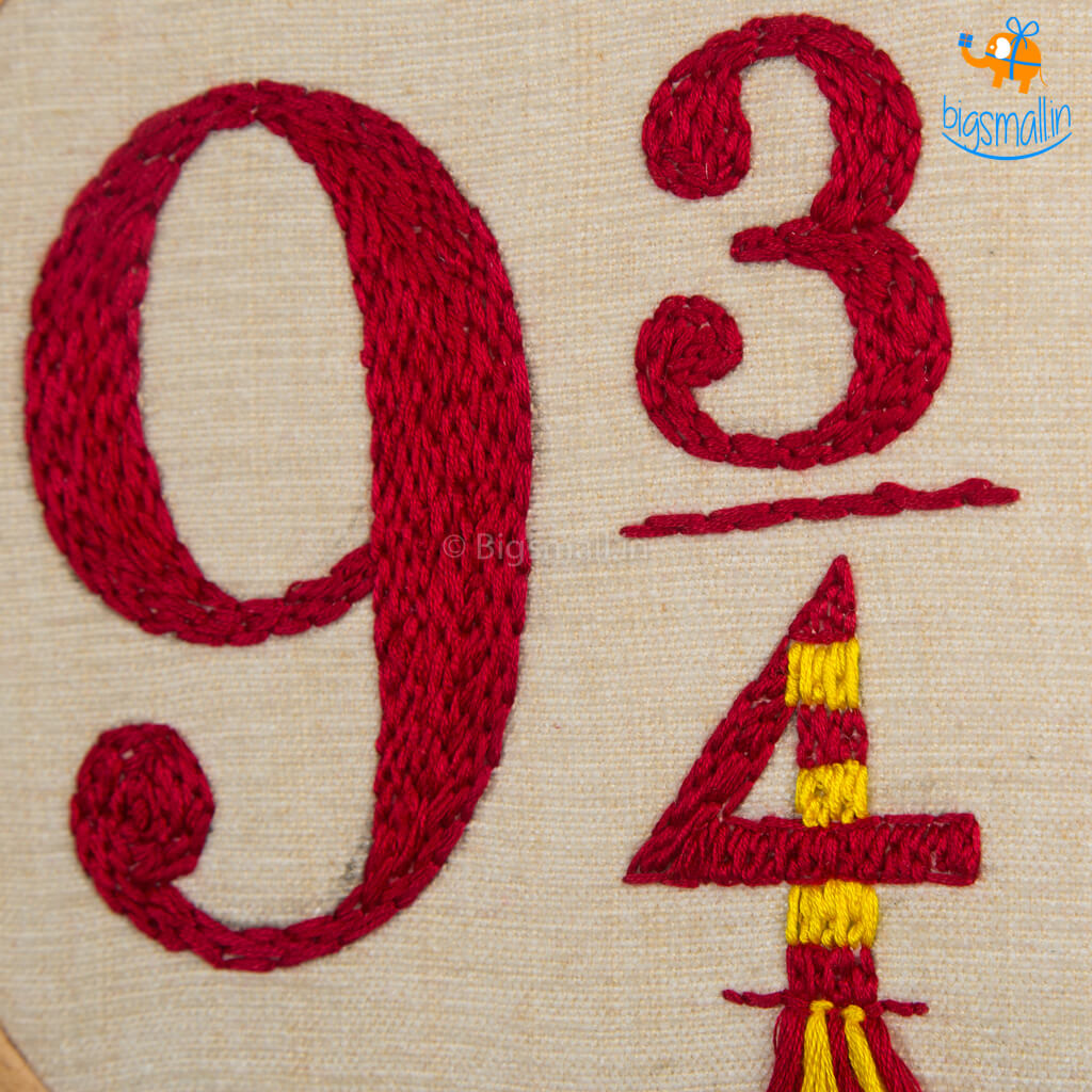 Harry Potter 9 3/4 Embroidery Hoop Art