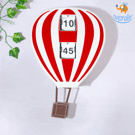 Hot Air Balloon Flip Clock - bigsmall.in