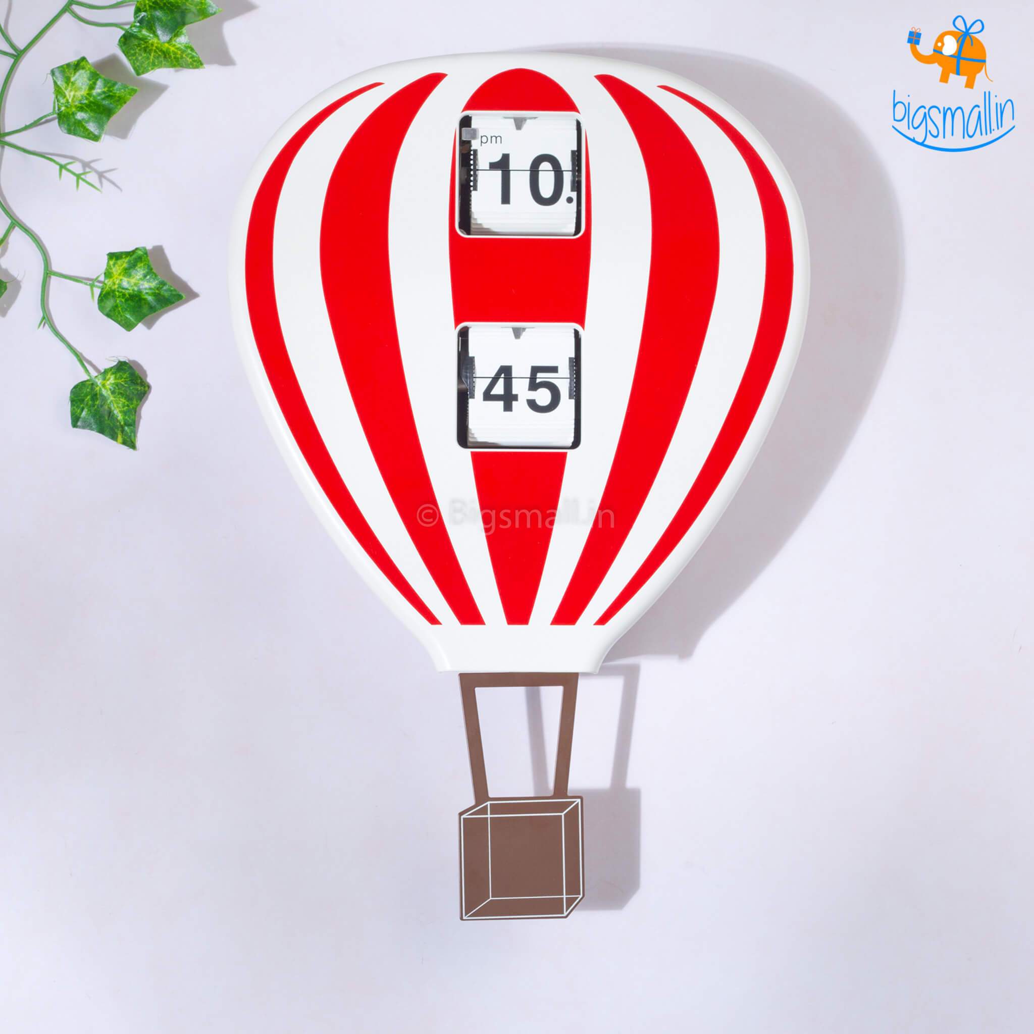 Hot Air Balloon Flip Clock - bigsmall.in