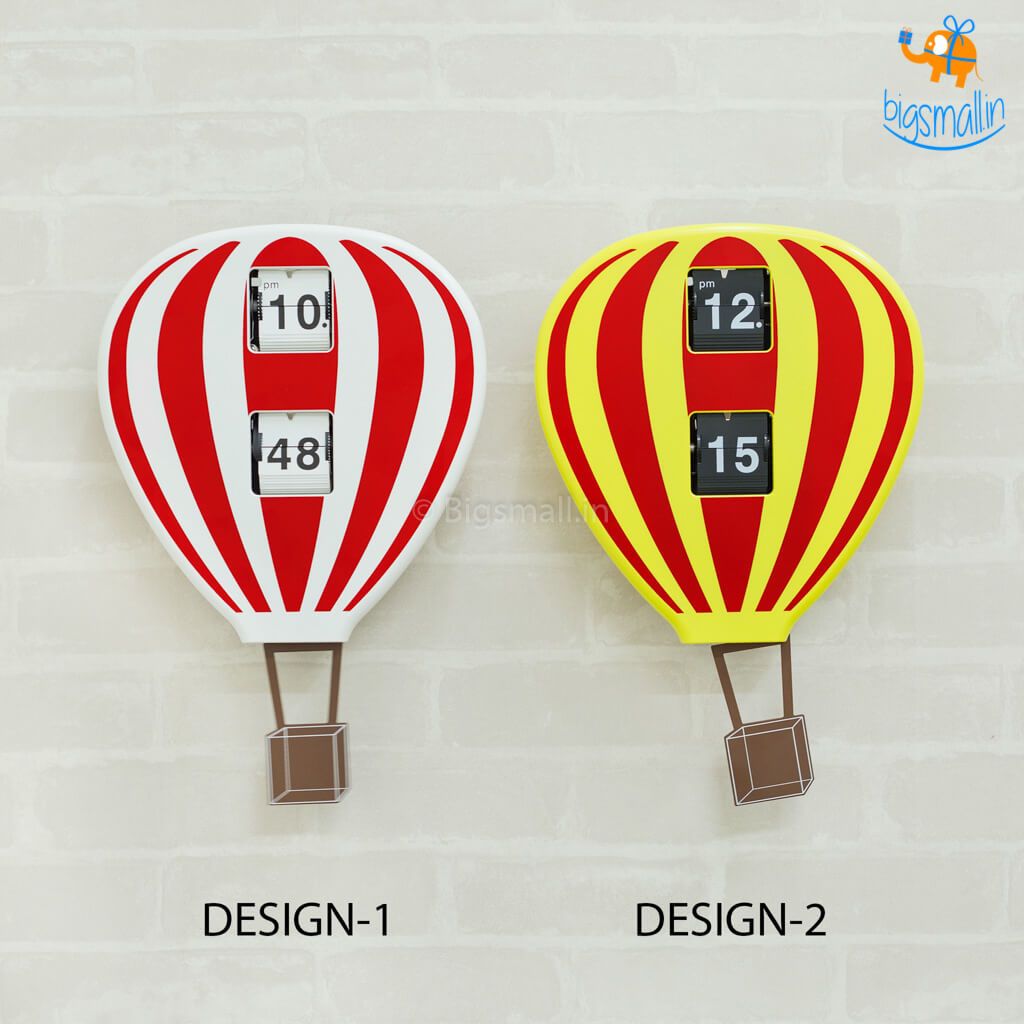 Hot Air Balloon Flip Clock - bigsmall.in