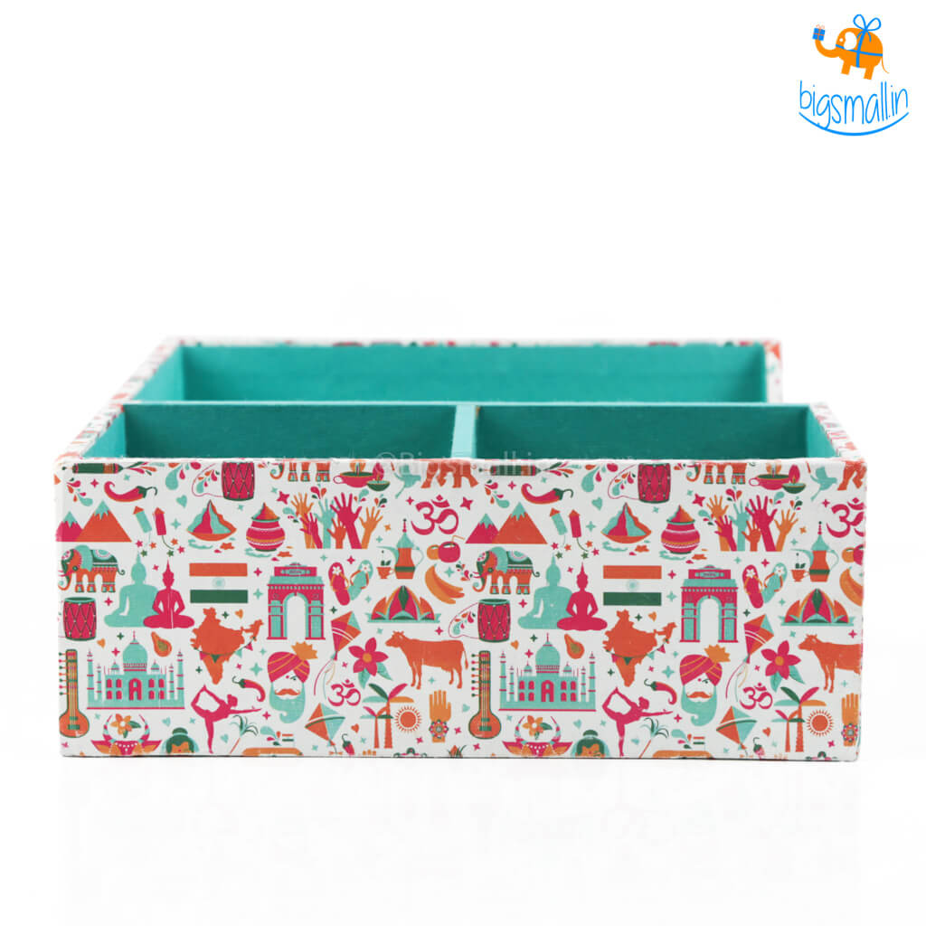 Colorful India Themed Desk Organizer