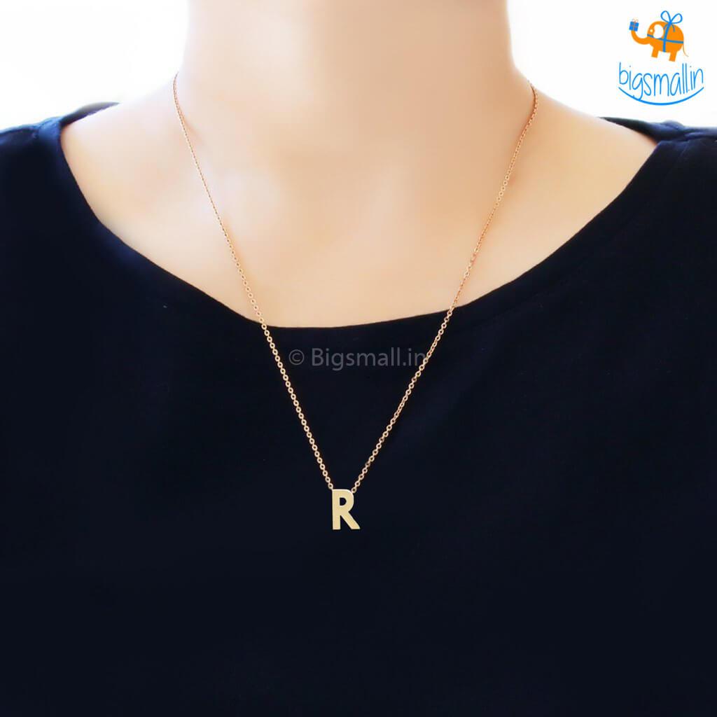 Initials Pendant With Chain