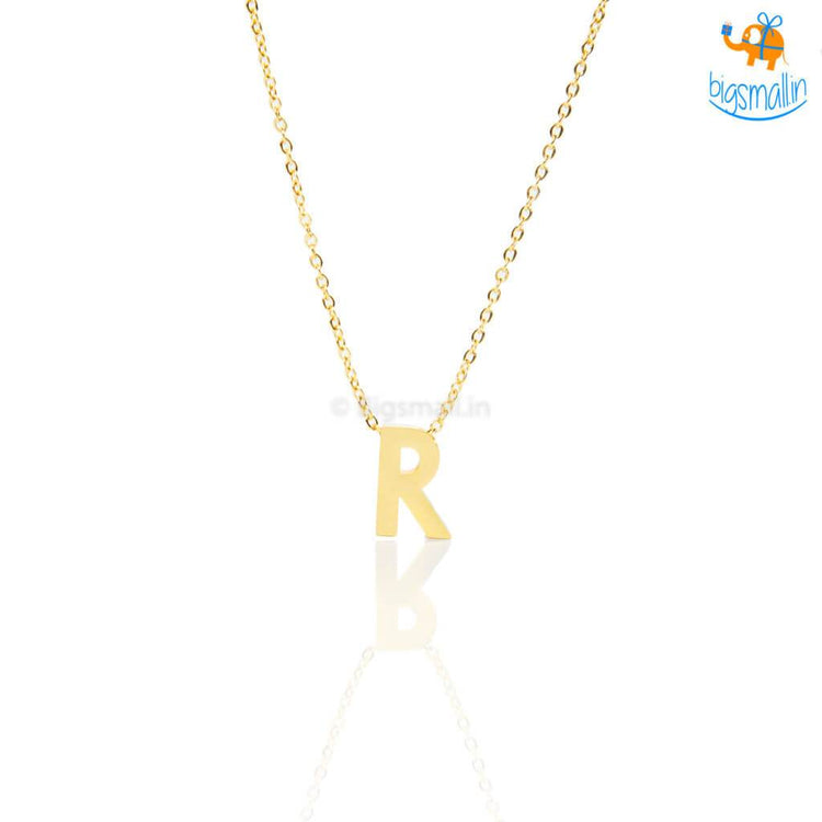 Initials Pendant With Chain - bigsmall.in