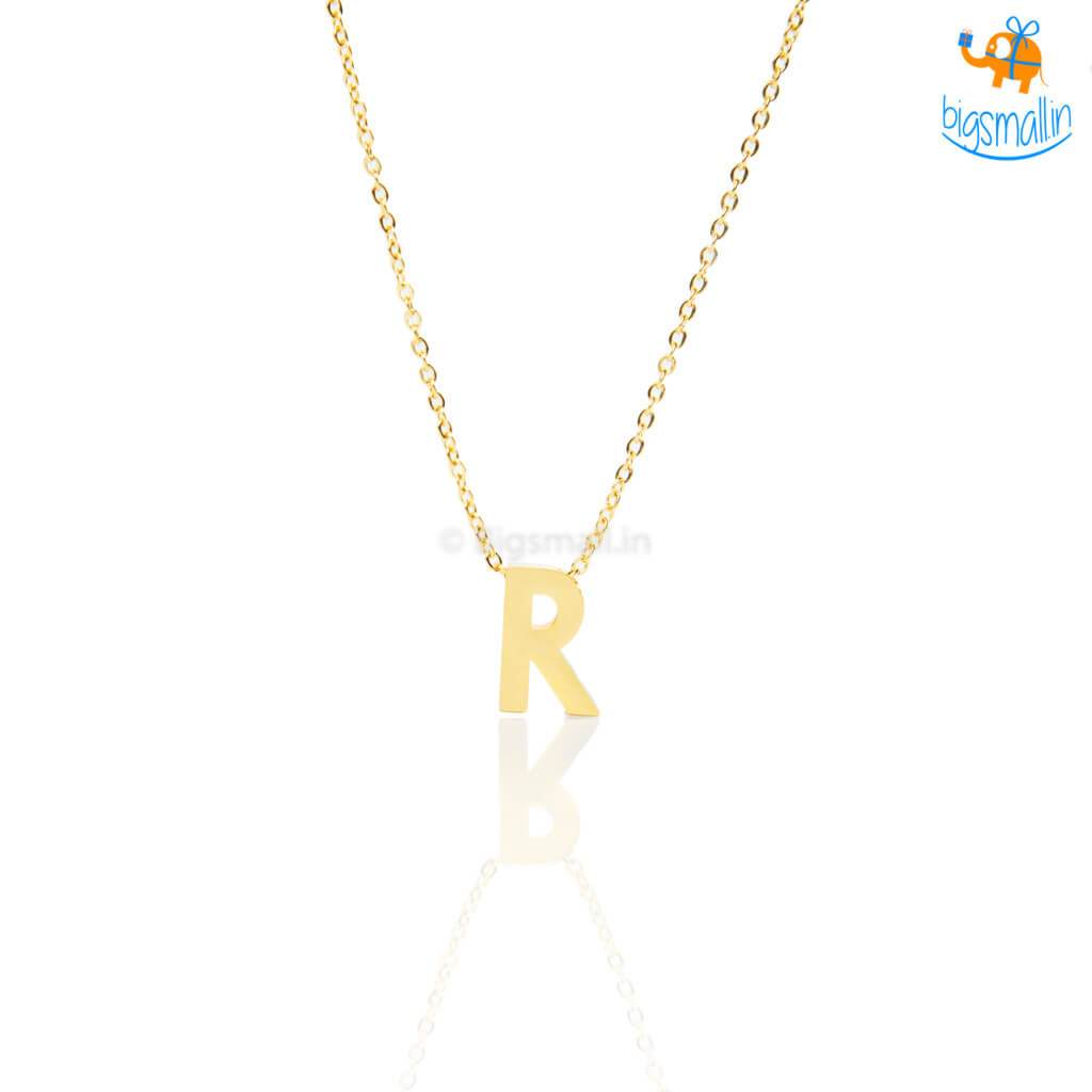 Initials Pendant With Chain - bigsmall.in