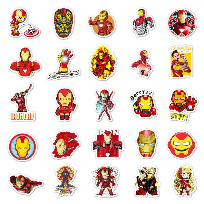 Iron Man Sticker Set