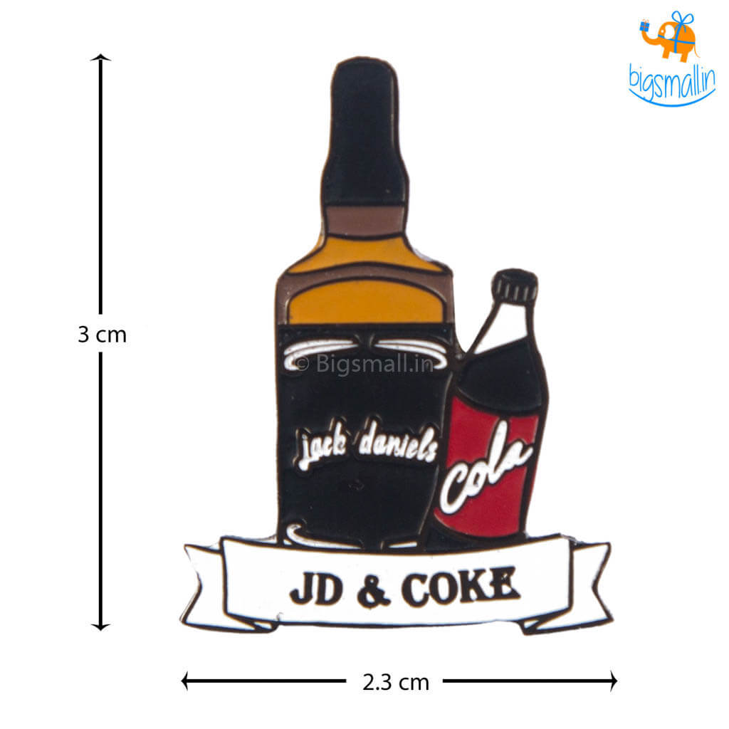 JD & Coke Lapel Pin