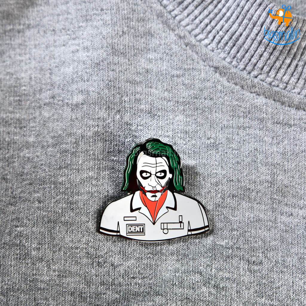 Joker Metallic Lapel Pin - bigsmall.in