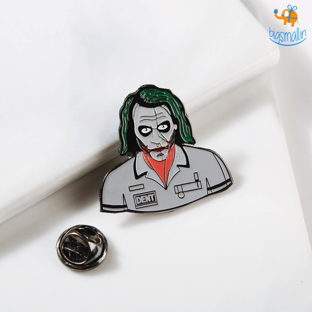 Joker Metallic Lapel Pin - bigsmall.in