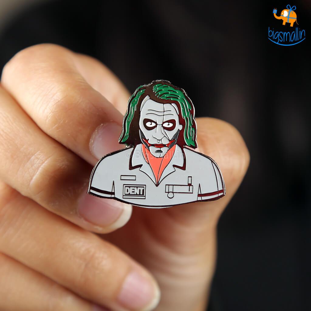 Joker Metallic Lapel Pin - bigsmall.in