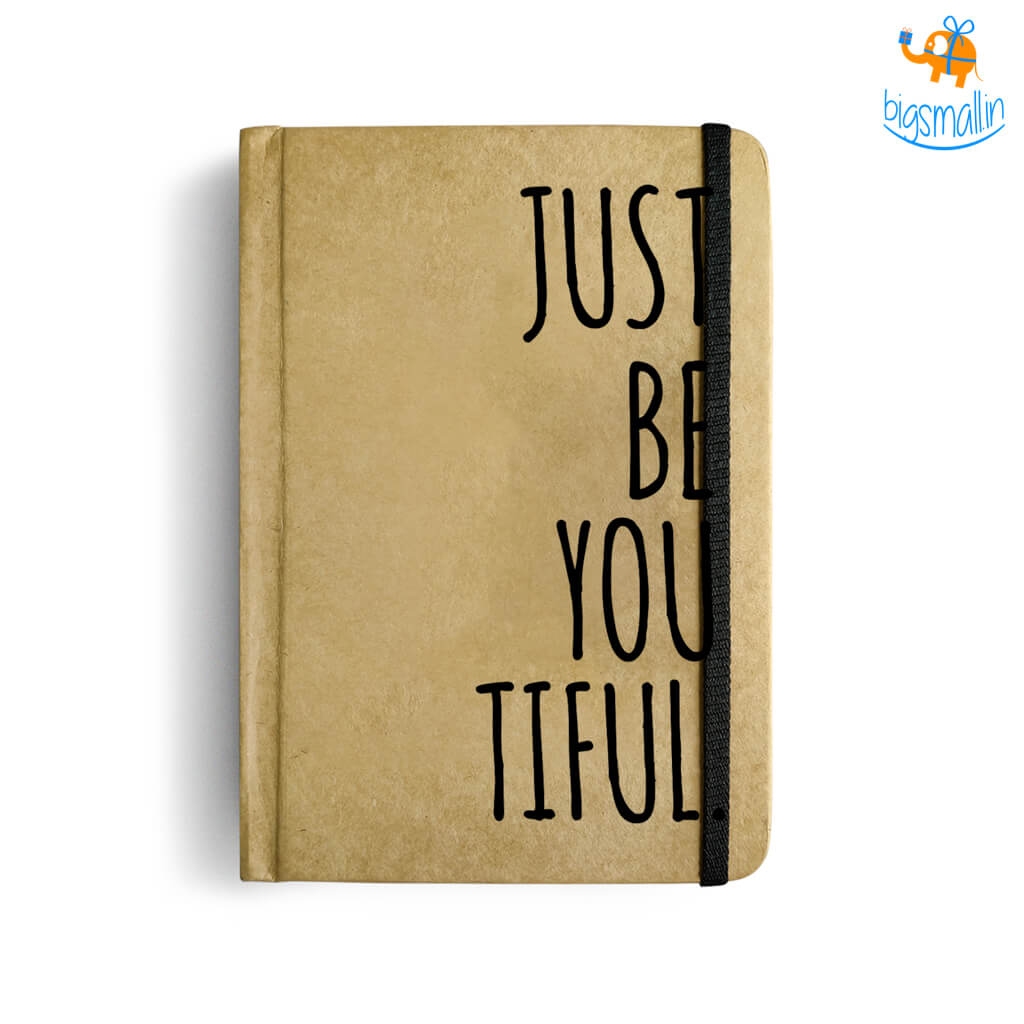 Just Be You A6 Notebook With Elastic