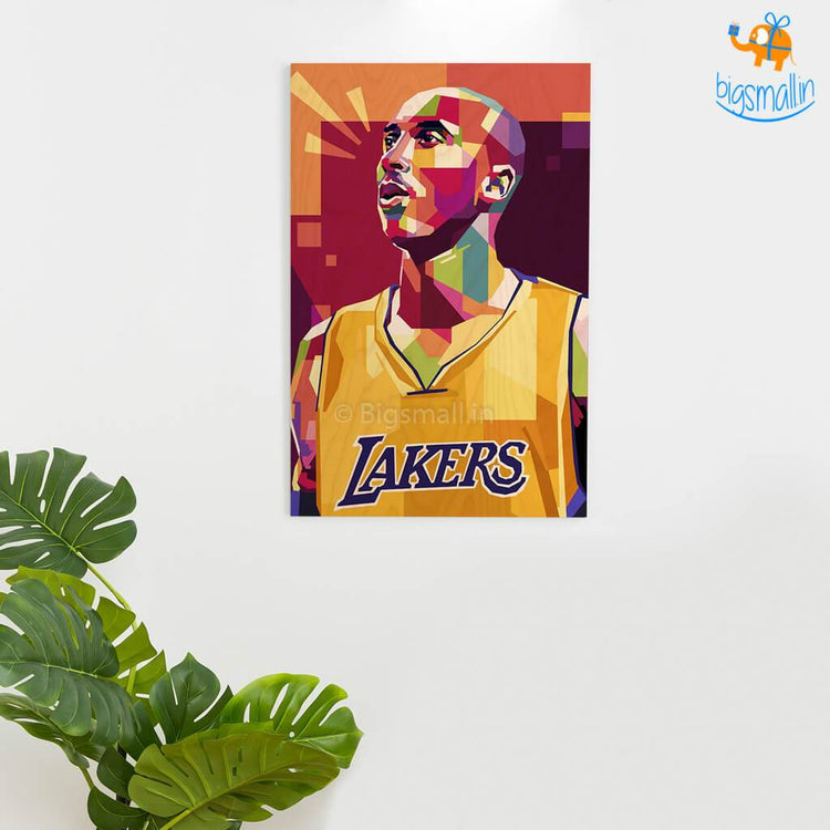 Kobe Bryant Printed Wooden Frame ( 17.6 x 11.6 inches) - bigsmall.in