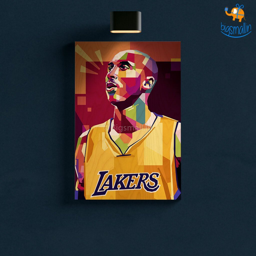 Kobe Bryant Printed Wooden Frame ( 17.6 x 11.6 inches) - bigsmall.in