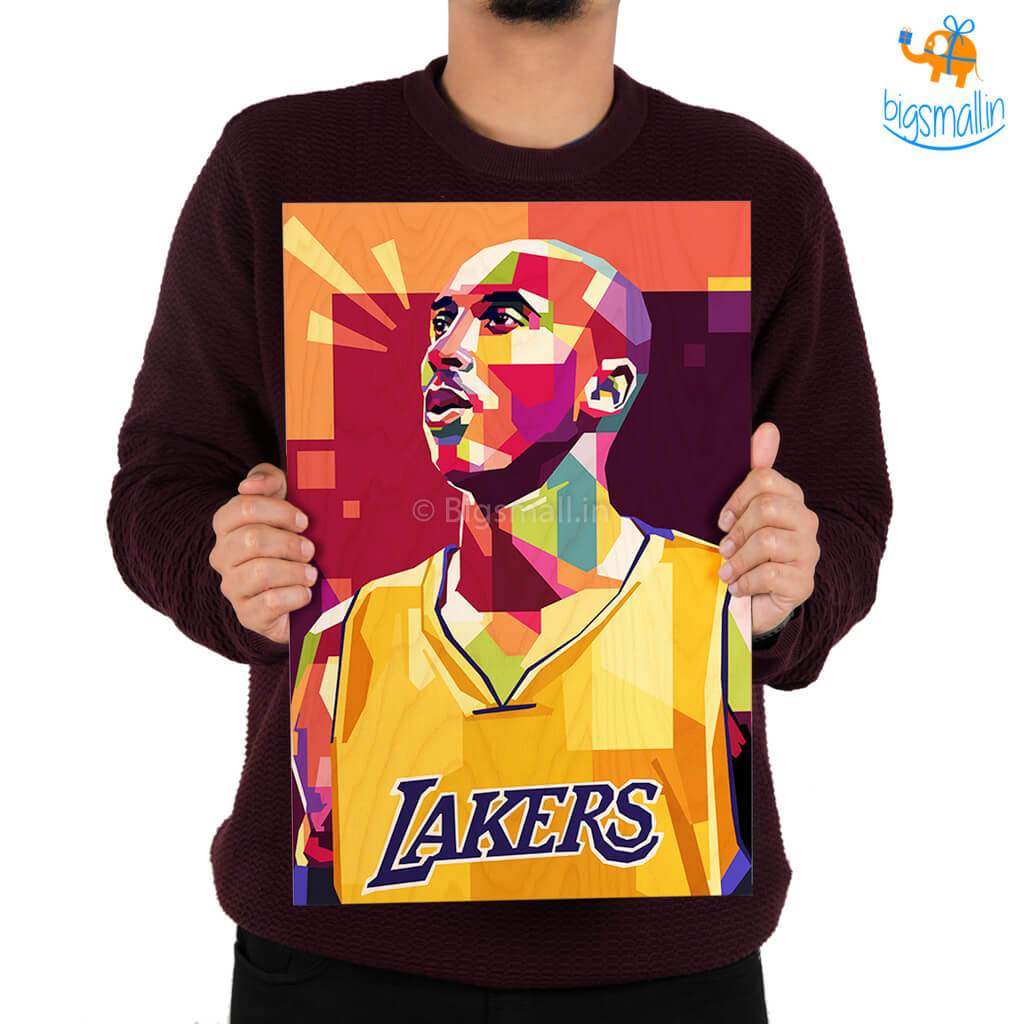 Kobe Bryant Printed Wooden Frame ( 17.6 x 11.6 inches) - bigsmall.in