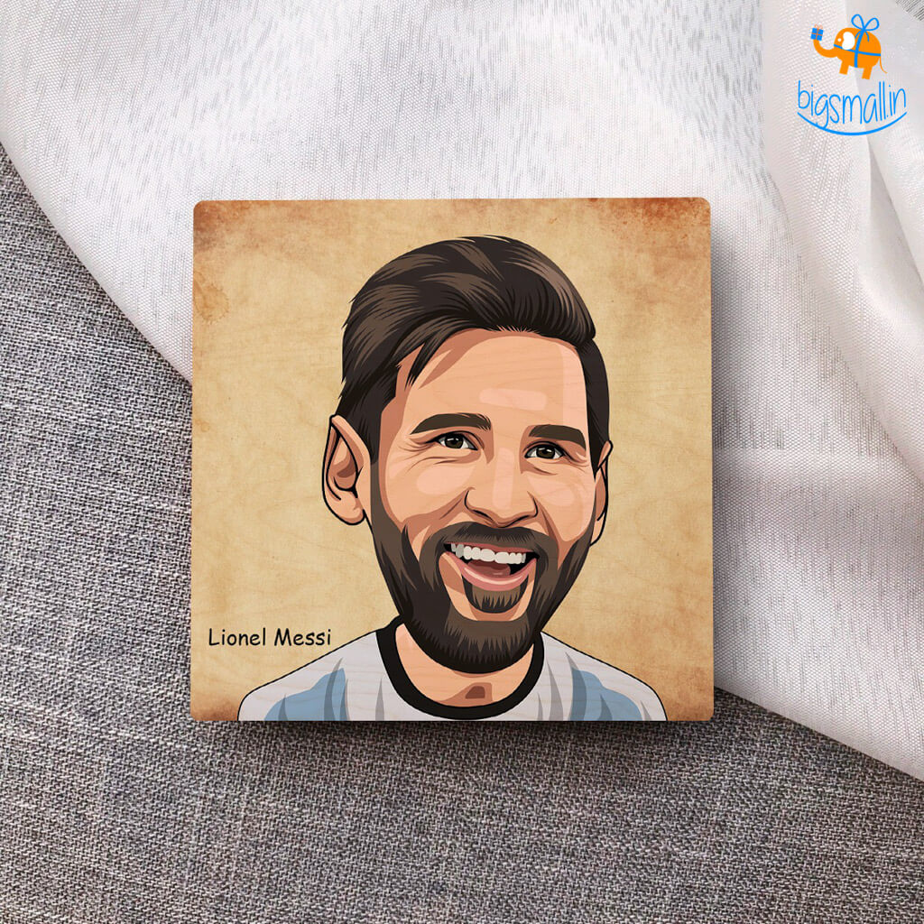 Lionel Messi Wooden Coasters