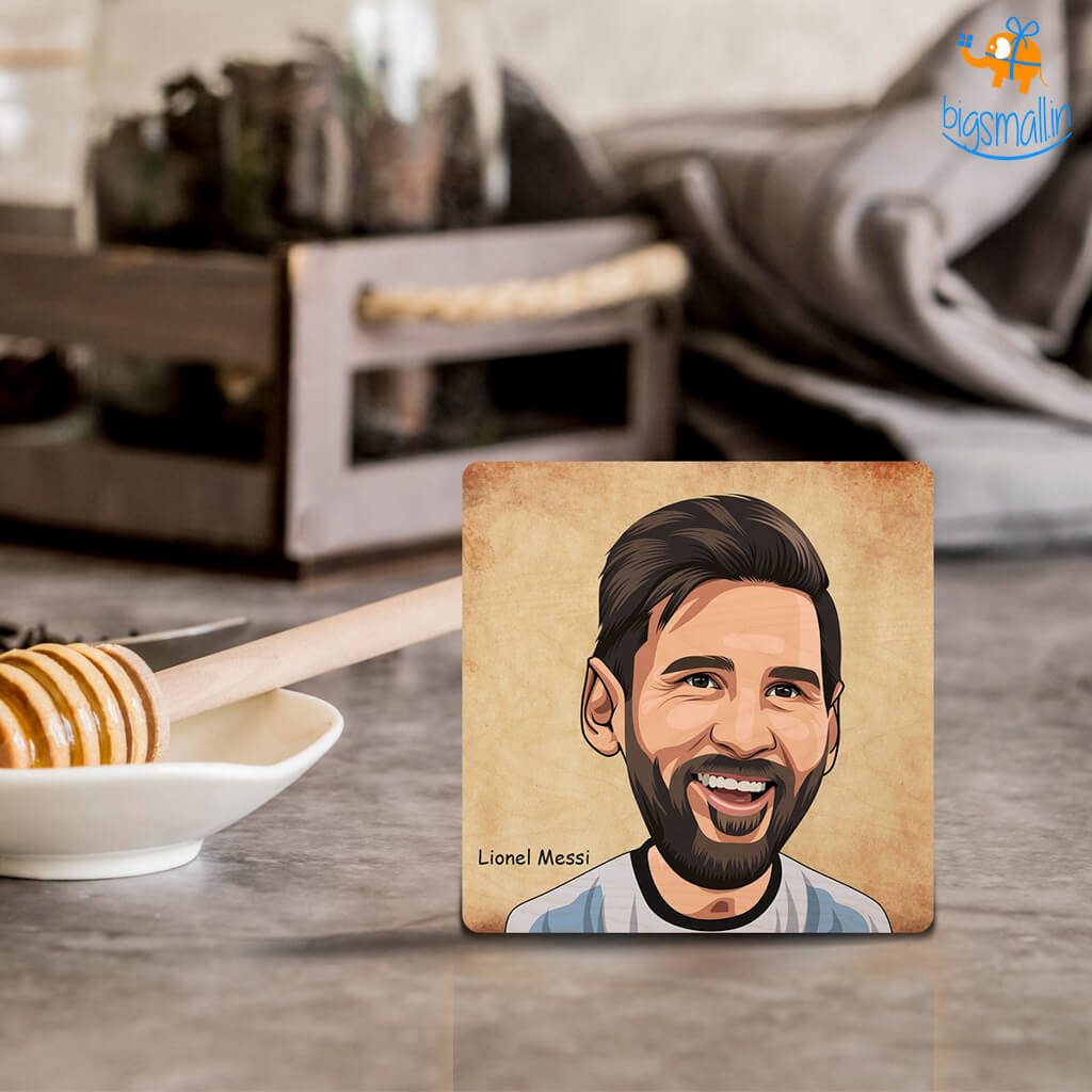 Lionel Messi Wooden Coasters