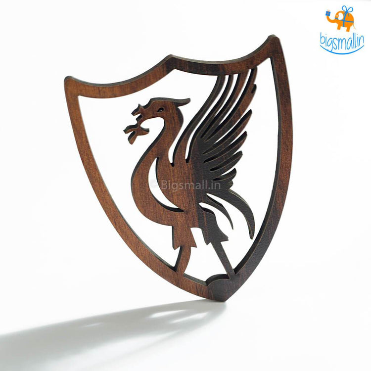 Liverpool Laser Cut Wooden Coasters - Set of 4 - bigsmall.in
