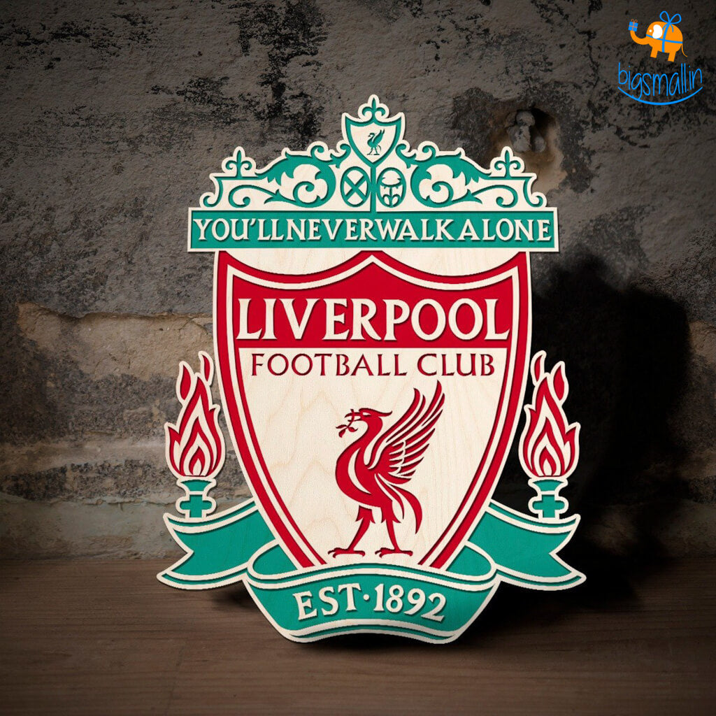 Liverpool Engraved Wooden Crest