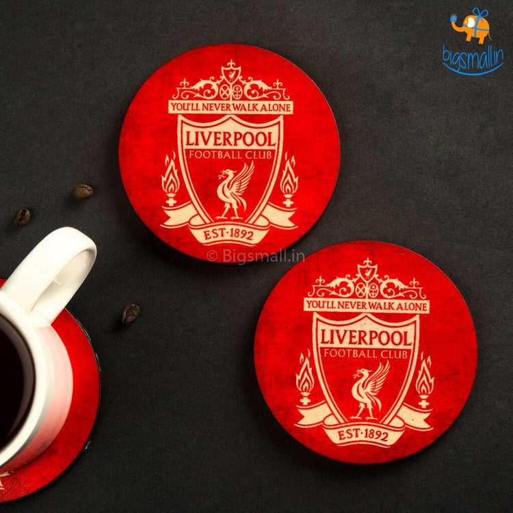 Liverpool Wooden Coasters - Set of 4 - bigsmall.in
