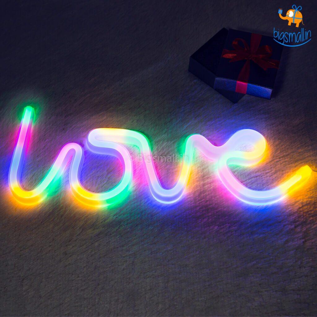 Multi-Colored Love LED Neon Lamp - bigsmall.in