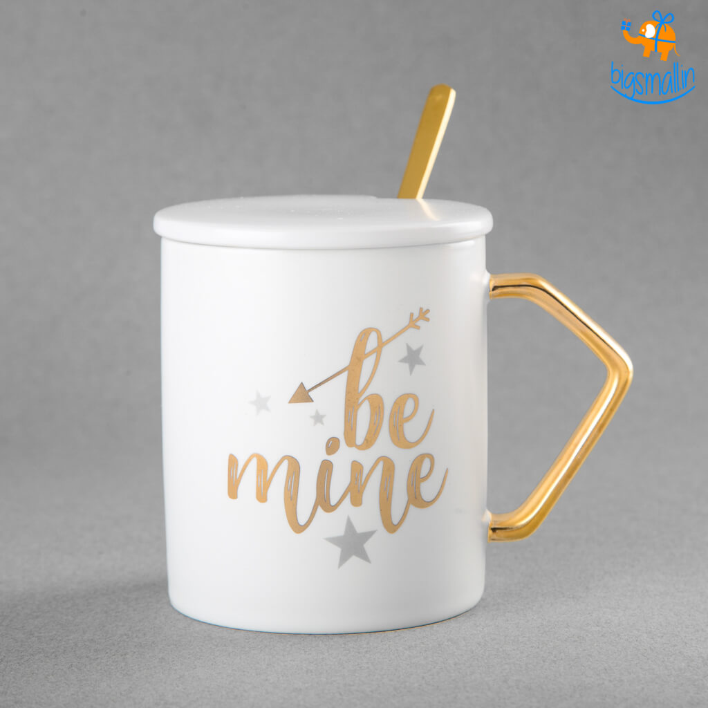 Be My Love Mug With Lid & Spoon