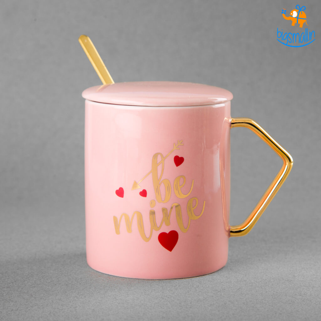 Be My Love Mug With Lid & Spoon