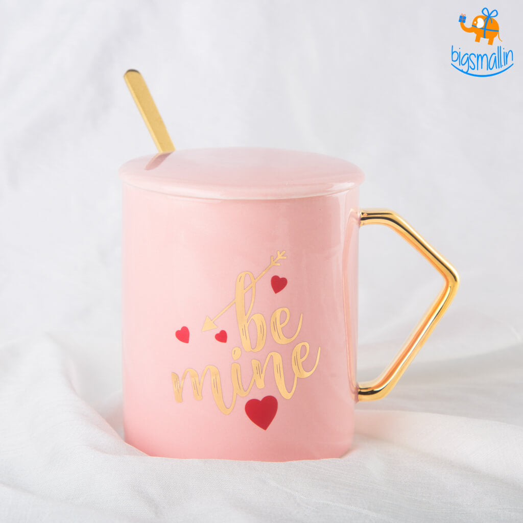 Be My Love Mug With Lid & Spoon