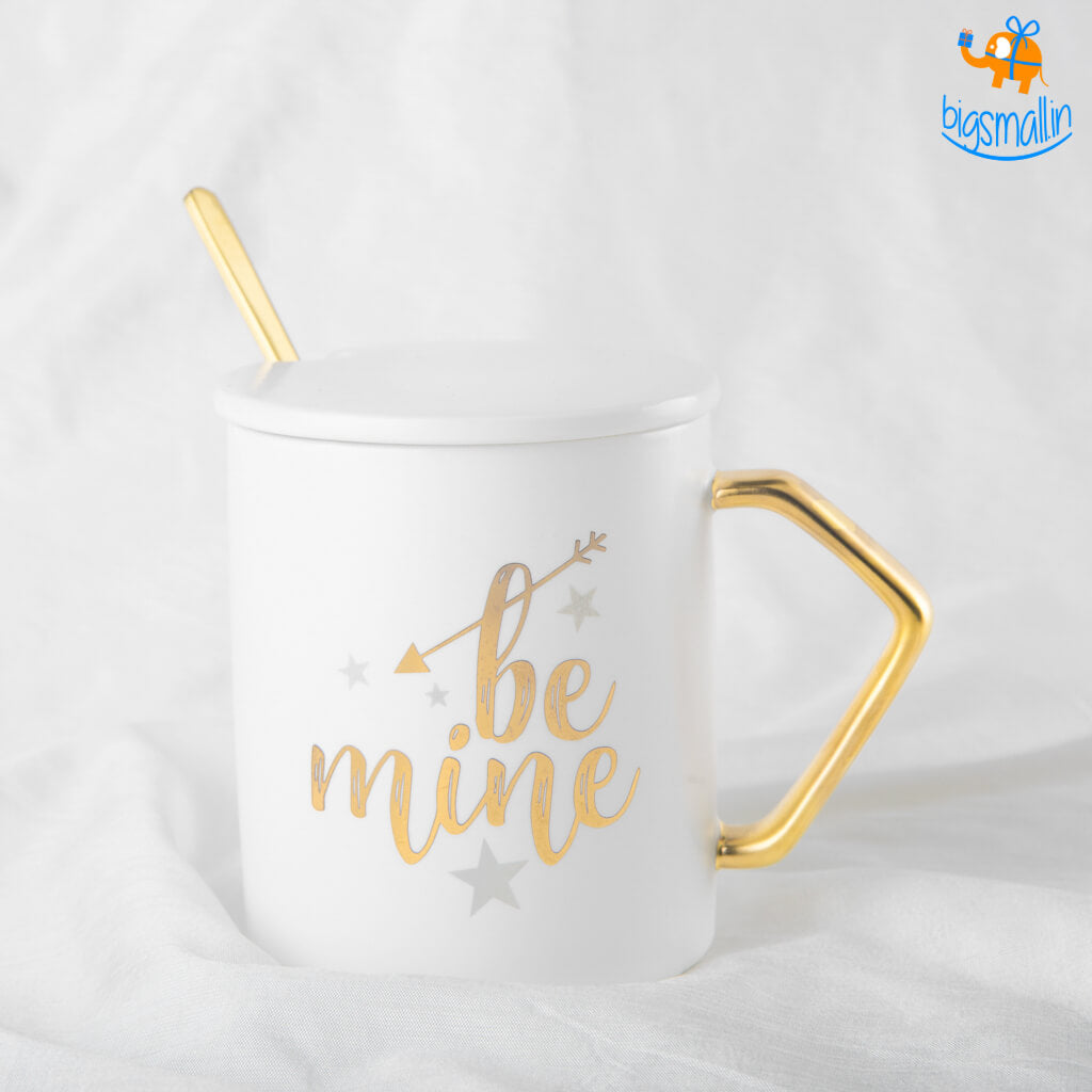 Be My Love Mug With Lid & Spoon