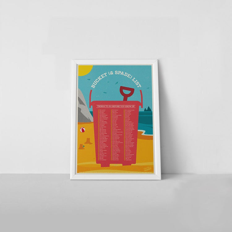 Bucket and Spade Scratch Poster - bigsmall.in