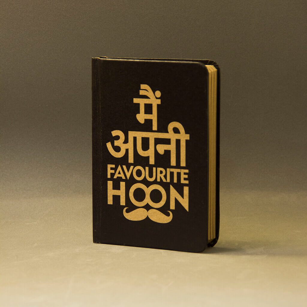 Main Apni Favourite Hoon A6 Notebook With Elastic - bigsmall.in