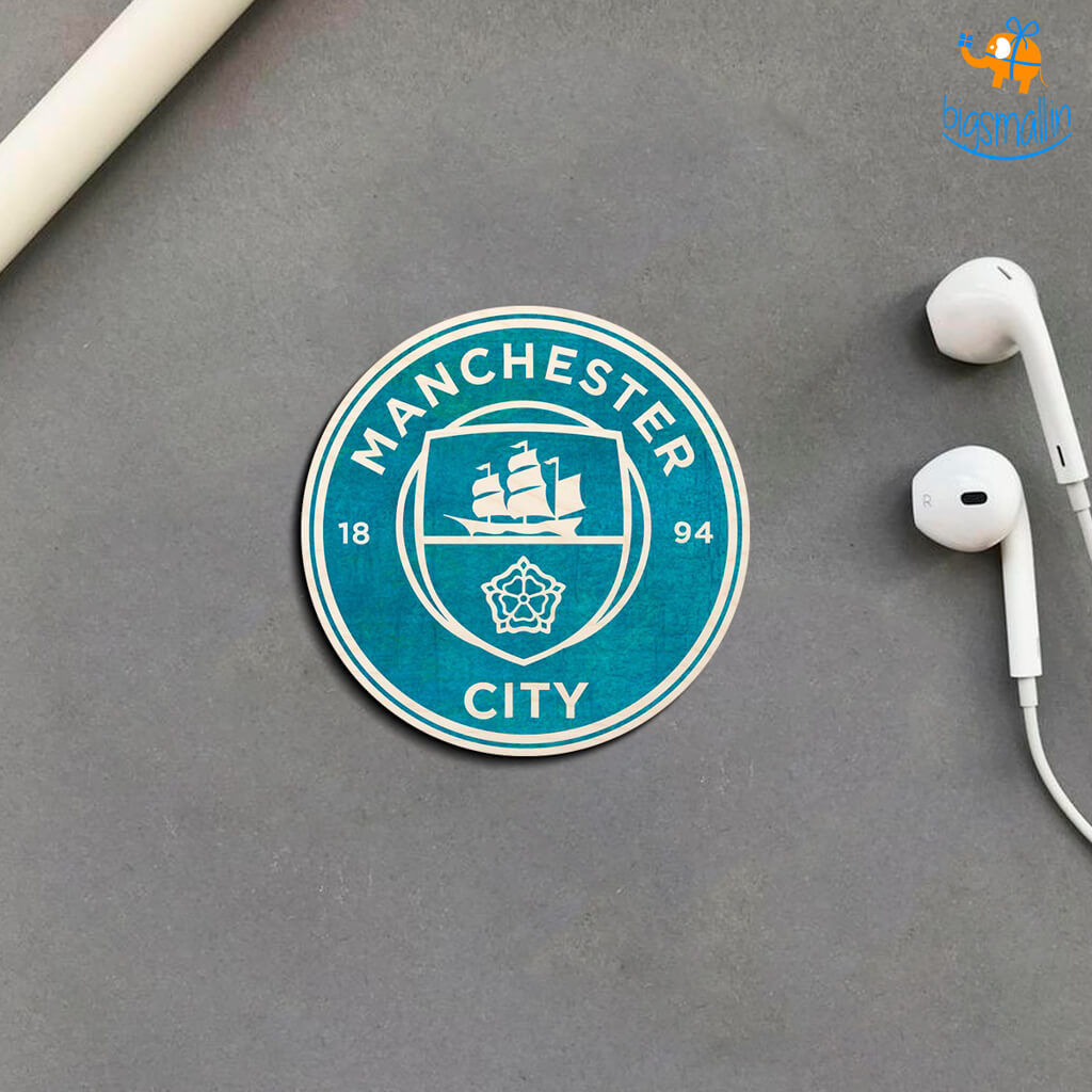 Manchester City Wooden Fridge Magnet