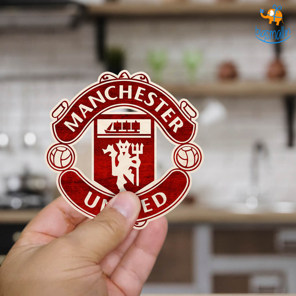Manchester United Wooden Fridge Magnet